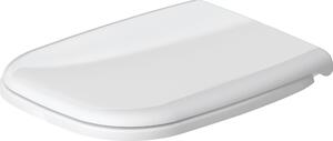 Duravit WC-Sitz D-Code mit Absenkautomatik, Scharniere Edelstahl, weiß