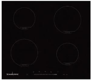 SCHAUB LORENZ Piano Cottura Induzione 4 Fuochi Larghezza 60 cm in Vetroceramica colore Nero - SSPC604IN