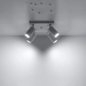 Plafoniera da Soffitto 4xGU10 RING 4 Orientabile in Acciaio