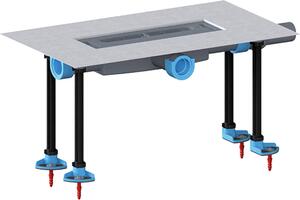 HL Hutterer & Lechner HL53KF, corpo di scarico da incasso, orizzontale, piatto, DN40, 1 pezzo