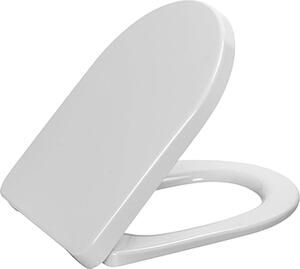 MKW Sedile WC con coperchio e cerniera Vario, Dario Basic, bianco, 1 pz