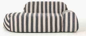 Divano a righe Wolke (2 posti) con terminale chaise longue