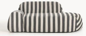 Divano a righe Wolke (2 posti) con terminale chaise longue