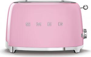 Smeg Tostapane 2 Fette Potenza 950 Watt Funzione scongelamento colore Rosa - TSF01PKEU 50's Style