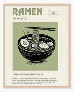 Stampa digitale incorniciata fatta a mano Ramen