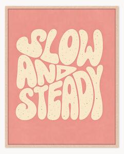 Stampa digitale incorniciata fatta a mano Slow & Steady