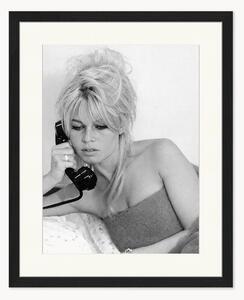 Foto incorniciata fatta a mano Brigitte on The Phone
