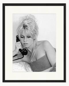 Foto incorniciata fatta a mano Brigitte on The Phone