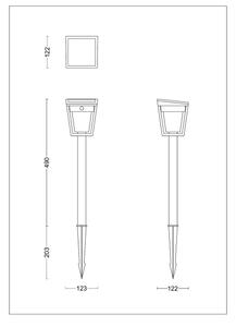 Philips - Lampada solare LED con sensore NISSA LED/1,8W/3,7V 3000K IP44