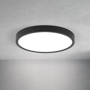 ORION Plafoniera a LED Disc, dimmerabile, Nero, Soggiorno / Sala da pranzo, Alluminio, Moderno, Plafoniera LED