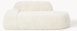 Divano 2 posti con chaise longue in teddy Wolke