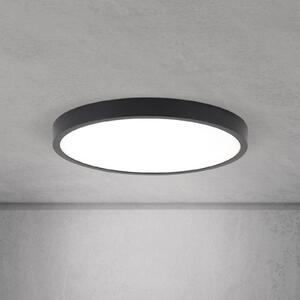 ORION Plafoniera a LED Disc, dimmerabile, Nero, Soggiorno / Sala da pranzo, Alluminio, Moderno, Plafoniera LED