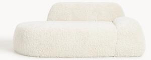 Divano 2 posti con chaise longue in teddy Wolke