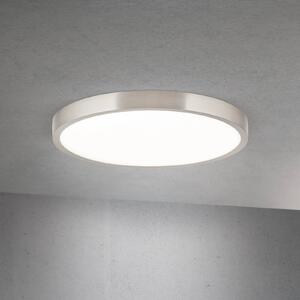 ORION Plafoniera a LED Disc, dimmerabile, Alluminio / Grigio / Zincato, Soggiorno / Sala da pranzo, Alluminio, Moderno, Plafoniera LED