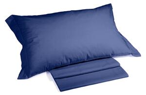 Completo Lenzuola Singolo Blu Cotonetintaunita Caleffi, In Cotone Caleffi