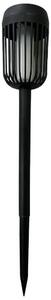 Lampada solare a LED FLAME, 1,2 V, 100 mAh, 1800 K, 37 cm, IP44, nero
