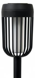 Lampada solare a LED FLAME, 1,2 V, 100 mAh, 1800 K, 37 cm, IP44, nero