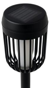 Lampada solare a LED FLAME, 1,2 V, 100 mAh, 1800 K, 37 cm, IP44, nero