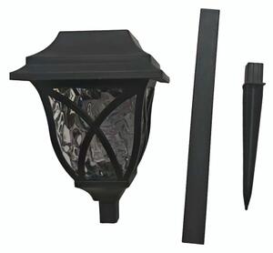 Lampada solare LED LAWN LED/1,2V 100 mAh 3000K 44 cm IP44 nera