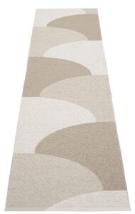 Passatoia da interno/esterno beige 70x270 cm Hill Dark Linen – Pappelina