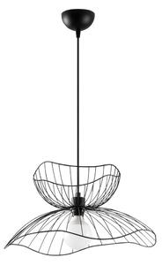 Lampadario nero con paralume in metallo ø 50 cm Farac – Opviq lights
