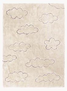 Tappeto per bambini fatto a mano con motivo in rilievo Clouds, lavabile