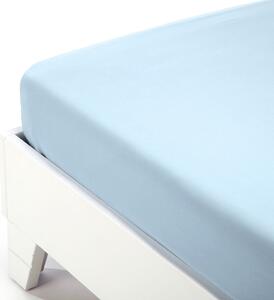 Lenzuolo Inferiore Singolo Azzurro Jersey Caleffi, In Jersey Di Cotone Caleffi