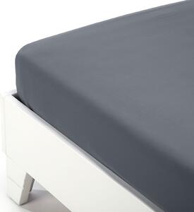Lenzuolo Inferiore In Jersey Di Cotone Jersey Singolo Caleffi Tinta Unita Grigio Caleffi