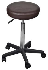 VidaXL Sgabelli da ufficio, 2 pezzi, marroni, 35,5 x 84 cm, ecopelle