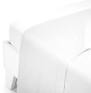 Lenzuolo Superiore Singolo Bianco Raso Caleffi, In Raso Di Cotone Caleffi