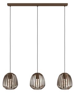 Eglo 901098 - Lampadario a sospensione con cavo ESPINAL 3xE27/40W/230V, finitura bronzo