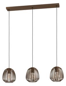 Eglo 901098 - Lampadario a sospensione con cavo ESPINAL 3xE27/40W/230V, finitura bronzo