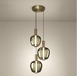 Eglo 390465 - Lampadario dimmerabile FRUITERA LED/5W/230V+2xLED/6,5W+ 3xLED/1,6W dorato