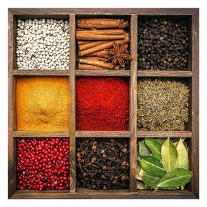Dipinto su vetro 30x30 cm Spices Box – Styler