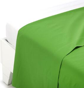 Lenzuolo Superiore Singolo Verde Cotone Tinta Unita Caleffi, In Cotone Caleffi