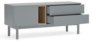 Tavolo TV blu-grigio 140x56 cm Corvo - Teulat