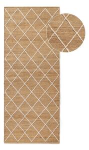 Passatoia di colore naturale in iuta tessuta a mano 80x200 cm Kunu – Hanse Home