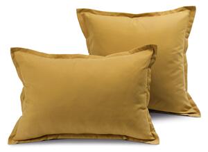 Cuscino D'arredo In Microfibra Modern CM. 60X40 Modern Tinta Unita Oro Caleffi