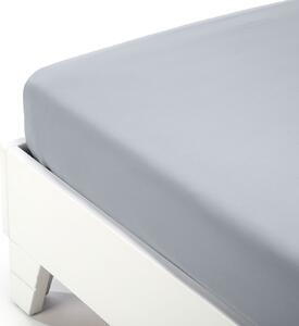 Lenzuolo Inferiore In Jersey Di Cotone Jersey Singolo Caleffi Tinta Unita Argento Caleffi