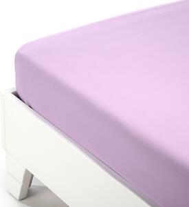 Lenzuolo Inferiore In Jersey Di Cotone Jersey Singolo Caleffi Tinta Unita Lilla Caleffi