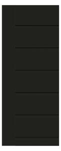 Pannello per porta d'ingresso P076 pellicolato pvc nero L 92 x H 210.5 cm, Sp 6 mm apertura destra