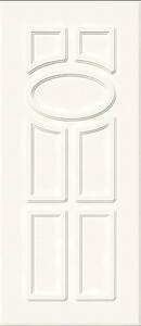 Pannello per porta d'ingresso P091 pellicolato pvc bianco L 92 x H 210.5 cm, Sp 6 mm apertura reversibile