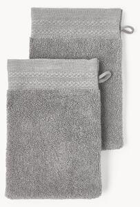 Guanti da bagno in cotone organico Premium 2 pz