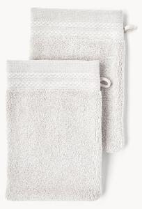 Guanti da bagno in cotone organico Premium 2 pz