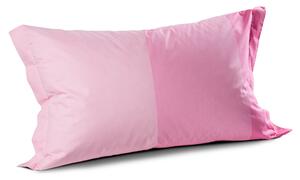 Coppia Federe In Cotone Joy Standard Caleffi Home Tinta Unita Rosa Caleffi