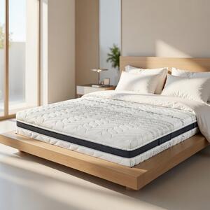 Materasso Memory a zone multi onda alto 23 cm con Waterlily tessuto anallergico e antiacaro COMFORT3 160x195