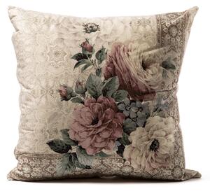 Cuscino D'arredo In Velluto Royal Velluto CM. 50X50 Modern Winter Cottage Tortora Caleffi