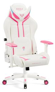 Sedia da gaming Diablo X-Ray 2.0 Small: Bianco e Rosa