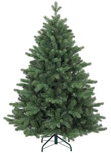 HOMCOM Albero di Natale Artificiale 150 cm con 847 Rami e Base in Metallo Pieghevole, Verde