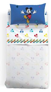 Completo Lenzuola Singolo Mickey Retro Warner Bros Baby, In Cotone Caleffi